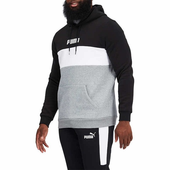 Puma Men's Double Down Hoodie Pullover Sweatshirt - Picture 4 of 14